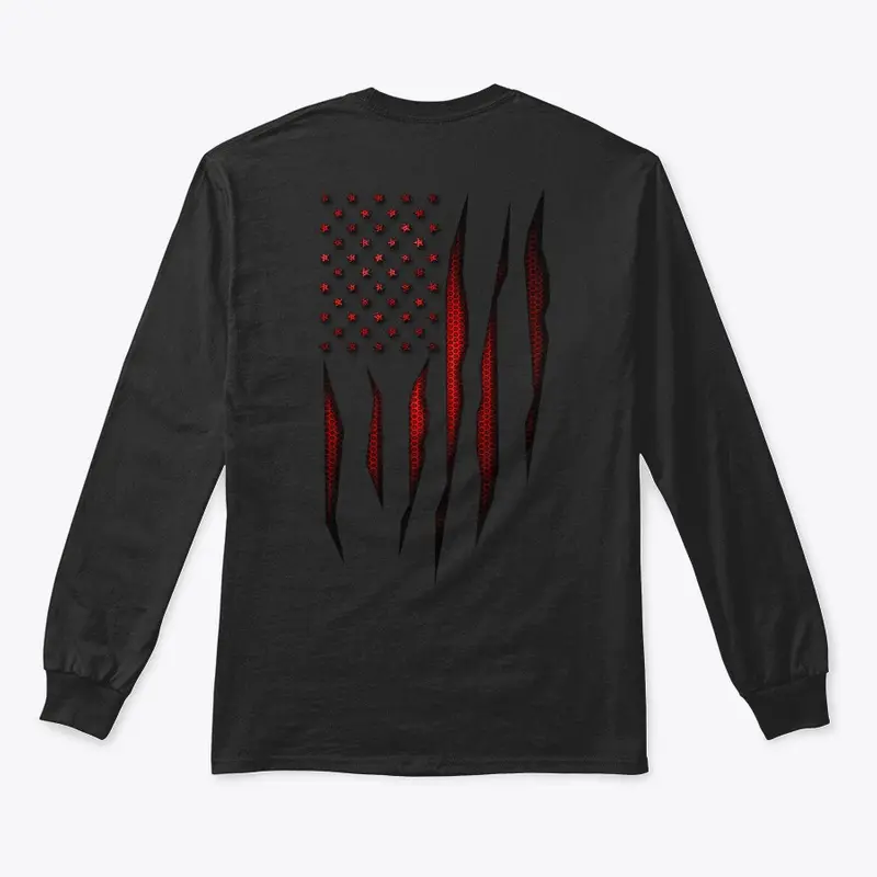 Red Carbon Fiber Onyx American Flag