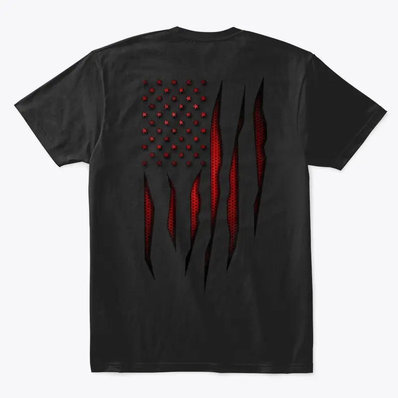 Red Carbon Fiber Onyx American Flag