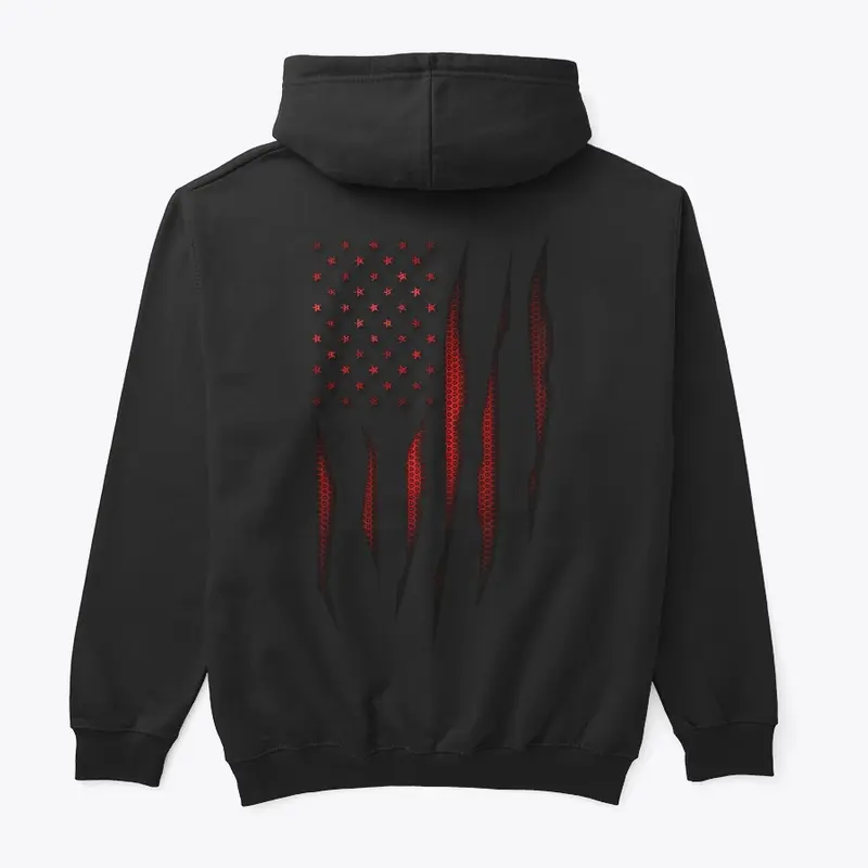 Red Carbon Fiber Onyx American Flag