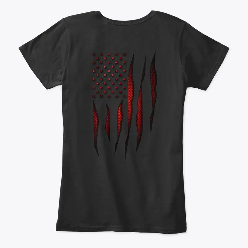 Red Carbon Fiber Onyx American Flag